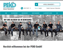 Tablet Screenshot of pekogmbh.de